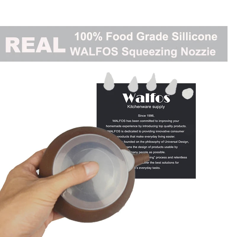 WALFOS Food Grade 1 Set Silicone Macaron Decorative Tool  Muffin/Cake DIY Mold Dessert Decorate Tips Squeezing Nozzle Tool - Walfos® Kitchenware