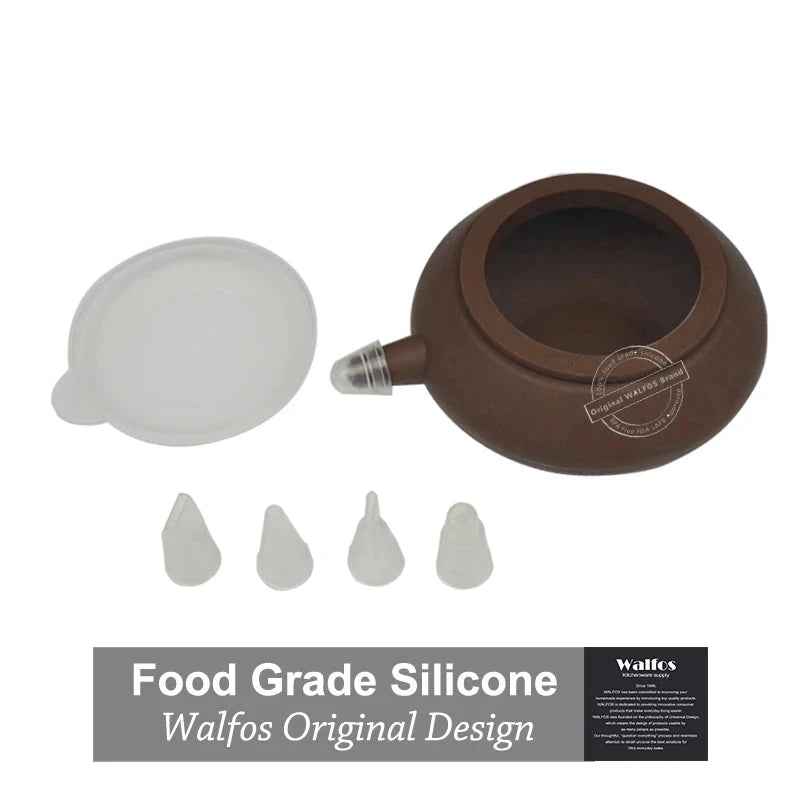 WALFOS Food Grade 1 Set Silicone Macaron Decorative Tool  Muffin/Cake DIY Mold Dessert Decorate Tips Squeezing Nozzle Tool - Walfos® Kitchenware