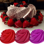 WALFOS Food Grade 25*9cm Big Swirl Shape Silicone Butter Cake Mould Baking Form Tools For Cake Mold Bakery Baking Dish Bakeware - Walfos® Kitchenware