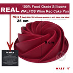 WALFOS Food Grade 25*9cm Big Swirl Shape Silicone Butter Cake Mould Baking Form Tools For Cake Mold Bakery Baking Dish Bakeware - Walfos® Kitchenware