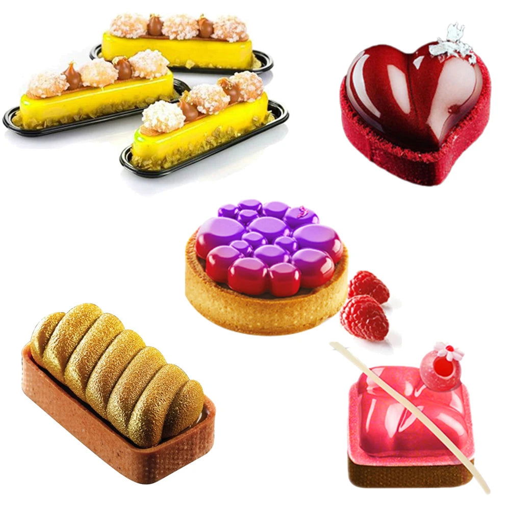 WALFOS Food Grade  Circular Tart Ring French Dessert Stainless Steel Perforation Fruit Pie Quiche Cake Mousse Mold Kitchen Bakin - Walfos® Kitchenware