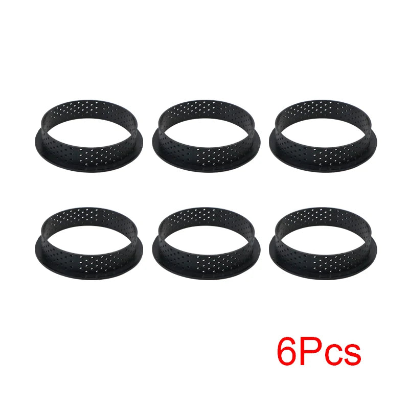 WALFOS Food Grade  Circular Tart Ring French Dessert Stainless Steel Perforation Fruit Pie Quiche Cake Mousse Mold Kitchen Bakin - Walfos® Kitchenware