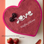 WALFOS Food Grade Love Heart Shaped Silicone Cake Mold Cake Pan Non-Stick Baking Mousse Pan Mould Dessert Decoration Tools - Walfos® Kitchenware