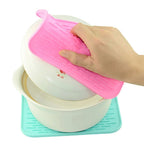 WALFOS Food Grade Multifunction Silicone Coaster Non-Slip Silicone Heat Resistant Mat Coaster Cushion Placemat Pot Holder - Walfos® Kitchenware