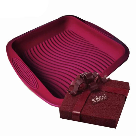 WALFOS Food Grade Non-Stick Silicone Layered Shape Rectangular Silicone Bread Pan Toast Bread Mold Cake Tray Mould  Baking Tools - Walfos® Kitchenware