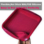 WALFOS Food Grade Non-Stick Silicone Layered Shape Rectangular Silicone Bread Pan Toast Bread Mold Cake Tray Mould  Baking Tools - Walfos® Kitchenware