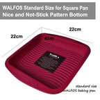 WALFOS Food Grade Non-Stick Silicone Layered Shape Rectangular Silicone Bread Pan Toast Bread Mold Cake Tray Mould  Baking Tools - Walfos® Kitchenware