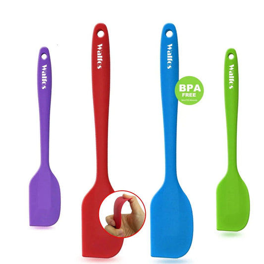 WALFOS  Food Grade Non Stick Butter Cooking Silicone Spatula Set Cookie Pastry Scraper Cake Baking Spatula Silicone Spatula - Walfos® Kitchenware
