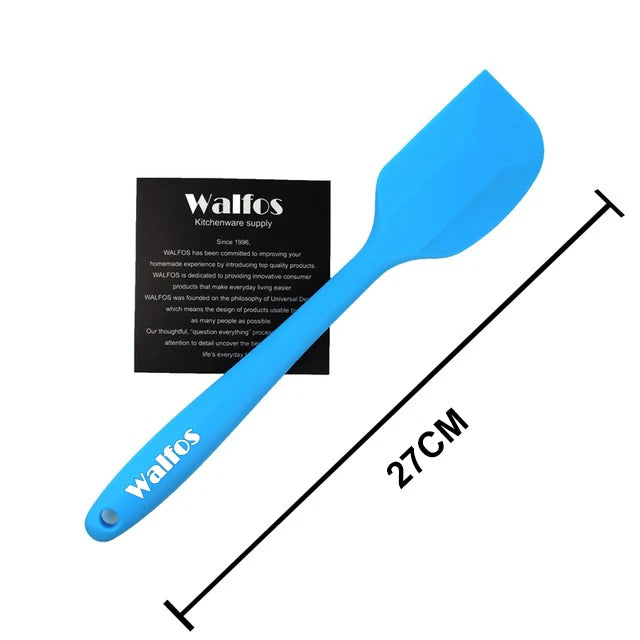WALFOS  Food Grade Non Stick Butter Cooking Silicone Spatula Set Cookie Pastry Scraper Cake Baking Spatula Silicone Spatula - Walfos® Kitchenware