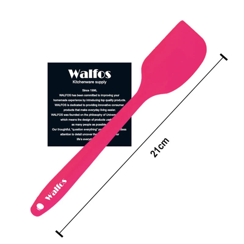 WALFOS  Food Grade Non Stick Butter Cooking Silicone Spatula Set Cookie Pastry Scraper Cake Baking Spatula Silicone Spatula - Walfos® Kitchenware