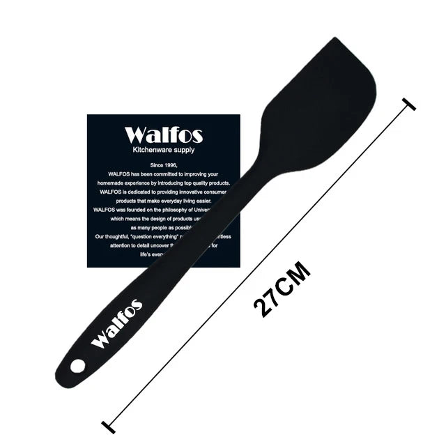 WALFOS  Food Grade Non Stick Butter Cooking Silicone Spatula Set Cookie Pastry Scraper Cake Baking Spatula Silicone Spatula - Walfos® Kitchenware