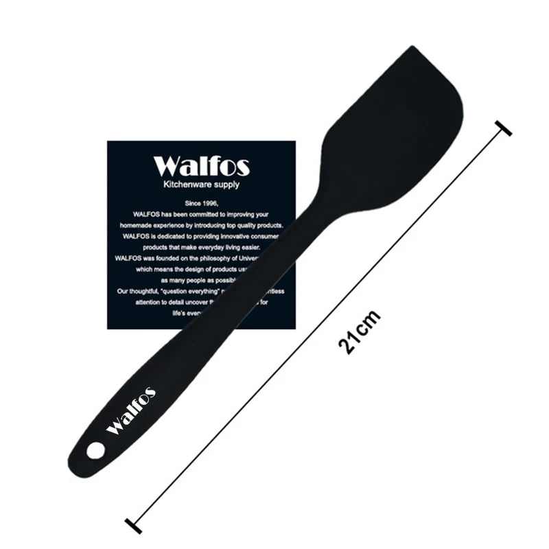 WALFOS  Food Grade Non Stick Butter Cooking Silicone Spatula Set Cookie Pastry Scraper Cake Baking Spatula Silicone Spatula - Walfos® Kitchenware