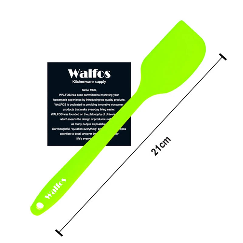 WALFOS  Food Grade Non Stick Butter Cooking Silicone Spatula Set Cookie Pastry Scraper Cake Baking Spatula Silicone Spatula - Walfos® Kitchenware
