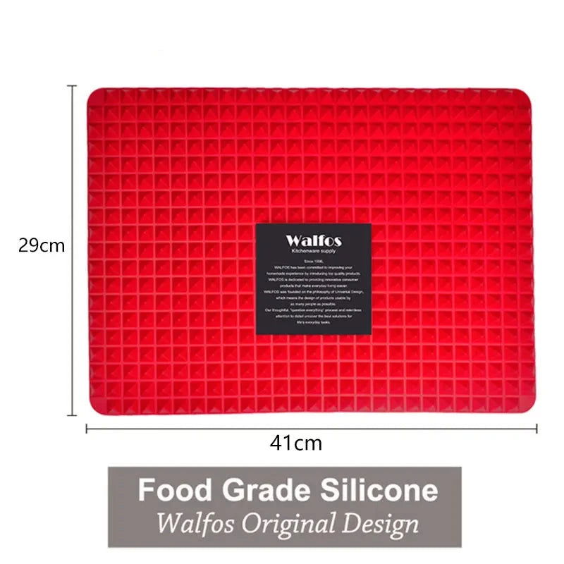 WALFOS Food Grade Pyramid Bakeware Pan Nonstick Silicone Baking Mat Pads Easy Method For Oven Baking Tray Sheet Kitchen Tools - Walfos® Kitchenware