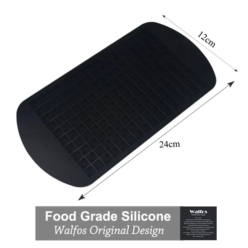 WALFOS Food Grade Silicone 160 Small  Ice Cube Trays Chocolate Mould Maker For Kitchen Bar Party Drinks Silicone Ice Maker Mold - Walfos® Kitchenware