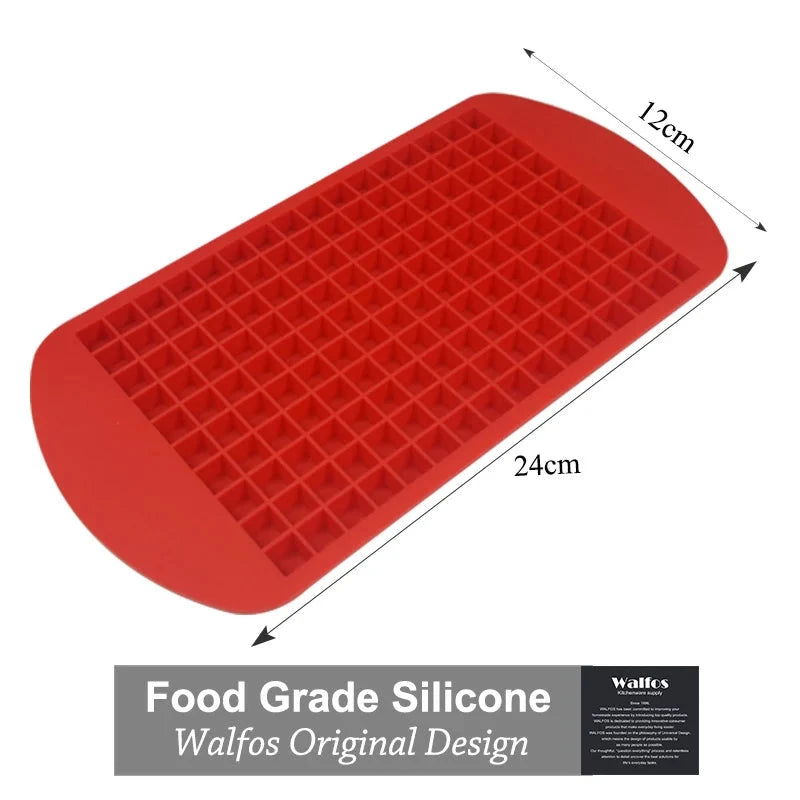 WALFOS Food Grade Silicone 160 Small  Ice Cube Trays Chocolate Mould Maker For Kitchen Bar Party Drinks Silicone Ice Maker Mold - Walfos® Kitchenware