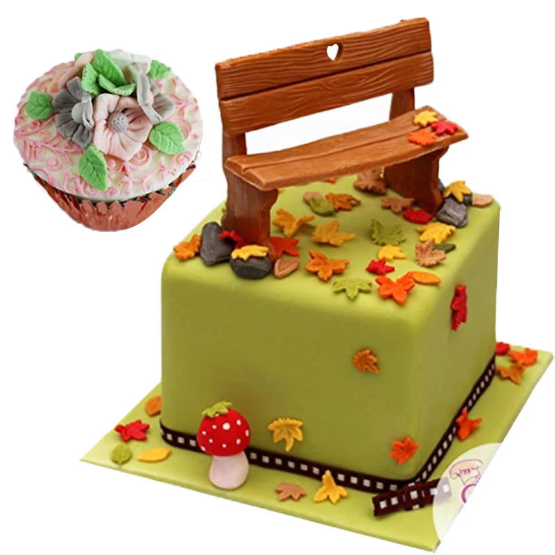 WALFOS Food Grade Silicone 3D Leaf Silicone Mold Fondant Mold Chocolate Mold Baking Mold Cake Decorating Tools - Walfos® Kitchenware