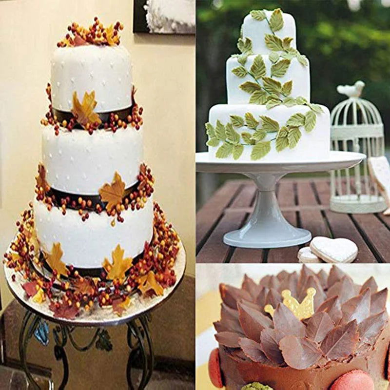 WALFOS Food Grade Silicone 3D Leaf Silicone Mold Fondant Mold Chocolate Mold Baking Mold Cake Decorating Tools - Walfos® Kitchenware