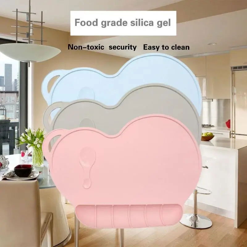 WALFOS Food Grade Silicone Baby Bib Table Mat Infant Tiny Diner Portable Placemat For Kids Baby Feeding Silicone Baby Placemat - Walfos® Kitchenware