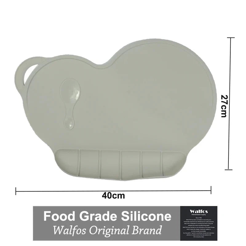 WALFOS Food Grade Silicone Baby Bib Table Mat Infant Tiny Diner Portable Placemat For Kids Baby Feeding Silicone Baby Placemat - Walfos® Kitchenware