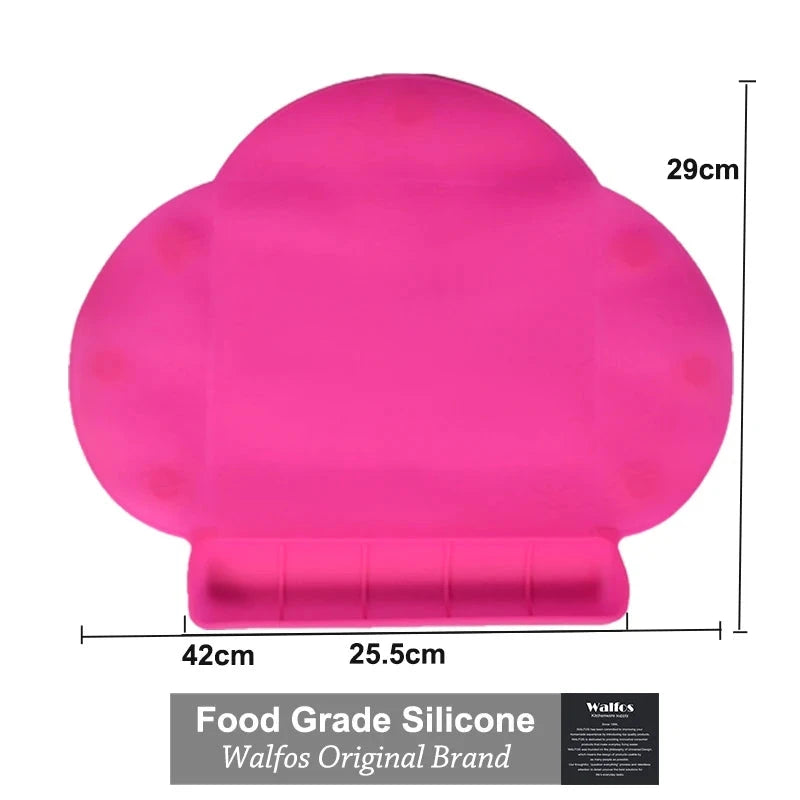 WALFOS Food Grade Silicone Baby Bib Table Mat Infant Tiny Diner Portable Placemat For Kids Baby Feeding Silicone Baby Placemat - Walfos® Kitchenware