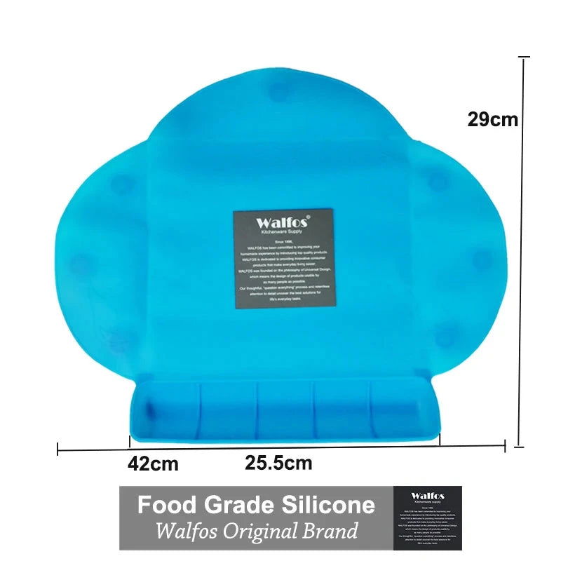 WALFOS Food Grade Silicone Baby Bib Table Mat Infant Tiny Diner Portable Placemat For Kids Baby Feeding Silicone Baby Placemat - Walfos® Kitchenware