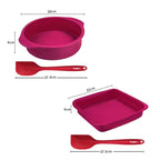 WALFOS Food Grade Silicone Cake Pan Big Size Baking Mold Butter Cake Mould Cake Pan Bread Pastry Tin  Mousse Mould - Walfos® Kitchenware