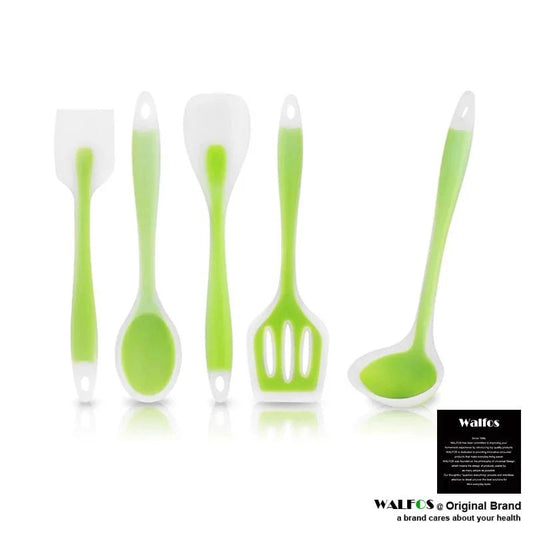 WALFOS Food Grade Silicone Cooking Tools Accessories Heat-Resistant Kitchen Utensil Set Non-Stick spatula turner ladle spoon - Walfos® Kitchenware