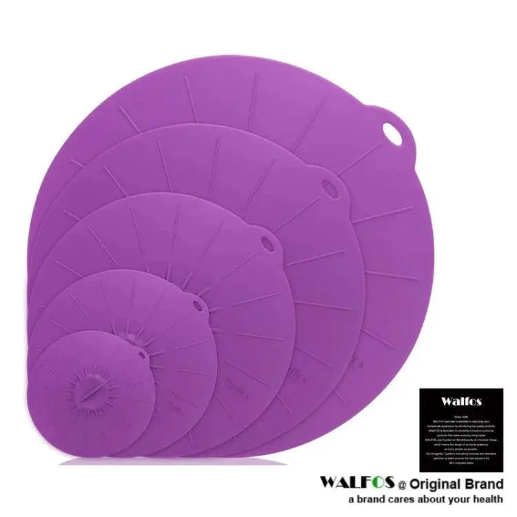 WALFOS Food Grade Silicone Cookware Pot Lid Cover Food Multifunction Microwave Cover Cooking Tool Kitchen Utensil Accessiores - Walfos® Kitchenware