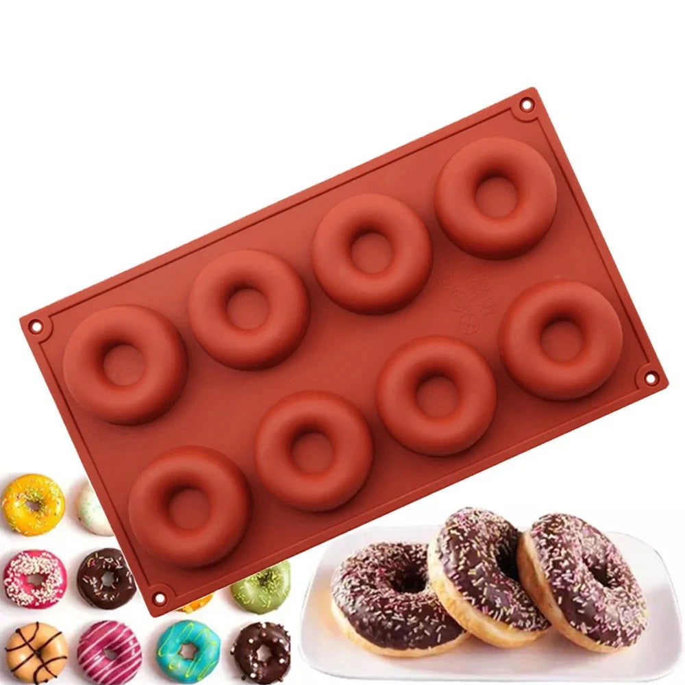 WALFOS Food Grade Silicone Doughnut Chocolate Mold  Silicone Donut Mold Maker Cake Maker Mould Desserts Baking Tools - Walfos® Kitchenware