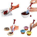 WALFOS Food Grade Silicone Food Writing Pen Chocolate Decorating Tools Cake Mold Cream Cup Cookie Icing Piping Pastry Nozzles - Walfos® Kitchenware