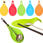 WALFOS Food Grade Silicone Spoon Rest Utensil Spatula Holder Heat Resistant Kitchen Tool - Walfos® Kitchenware