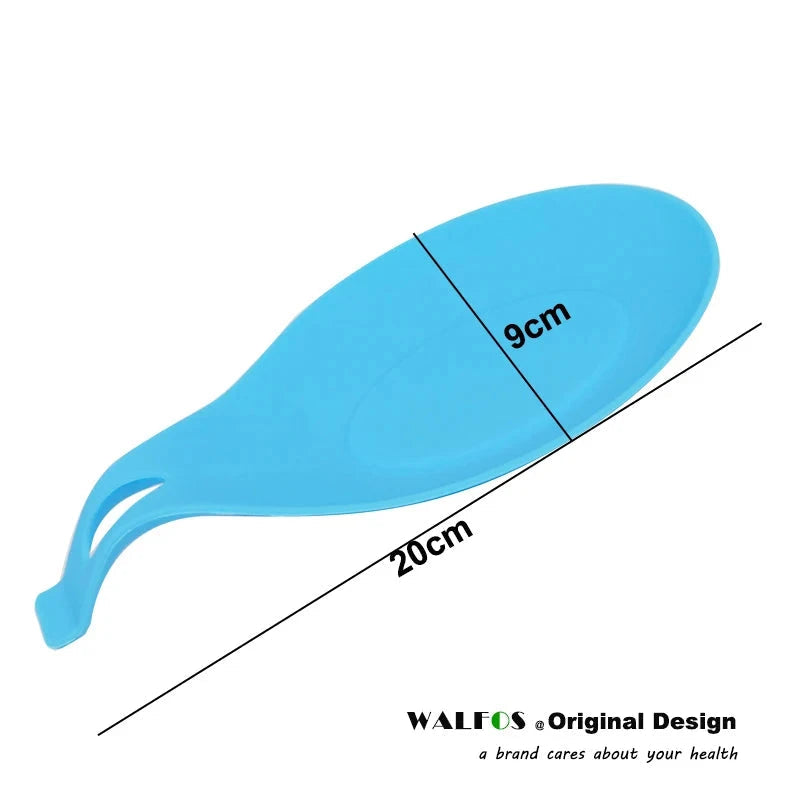 WALFOS Food Grade Silicone Spoon Rest Utensil Spatula Holder Heat Resistant Kitchen Tool - Walfos® Kitchenware