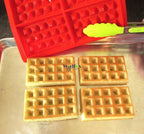 WALFOS Food Grade Silicone Waffle Mould Cake Pan Chocolate Pan Fondant Mold for Cake Decorating Baking Dessert Maker - Walfos® Kitchenware