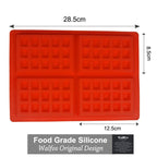 WALFOS Food Grade Silicone Waffle Mould Cake Pan Chocolate Pan Fondant Mold for Cake Decorating Baking Dessert Maker - Walfos® Kitchenware