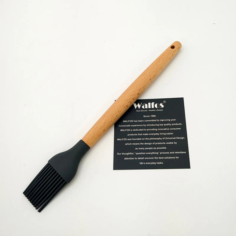 WALFOS Food Grade Silicone Wood Handle Cooking Utensils Cookware Kitchen Cooking Tools Spatula And Ladle Kitchenware - Walfos® Kitchenware