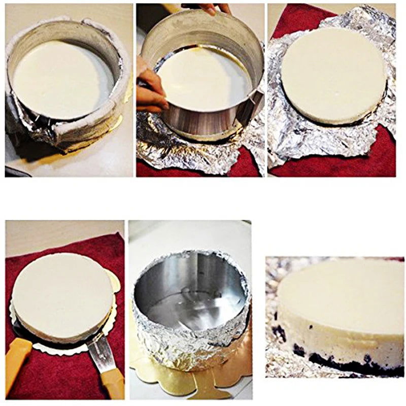 WALFOS Food Grade Stainless Steel Adjustable Cake Pan Retractable Circle Mousse Ring Mould Baking Tool Set Cake Mold Bakeware - Walfos® Kitchenware