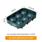 WALFOS Food grade silicone ice cube mold large icecube square with lid frozen ice grid ice hockey ball frozen beverage whiskey ice mold - Walfos® Kitchenware