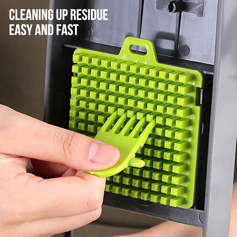 WALFOS Grater Household green multi-functional vegetable cutter Fruit potato peeling Carrot grater Kitchen accessories Basket - Walfos® Kitchenware
