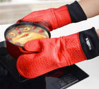 WALFOS  Heat Resistant Silicon BBQ Glove Microwave Oven Baking Mitt Gloves with anti-scald protection Kitchen Baking Tools - Walfos® Kitchenware