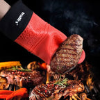 WALFOS  Heat Resistant Silicon BBQ Glove Microwave Oven Baking Mitt Gloves with anti-scald protection Kitchen Baking Tools - Walfos® Kitchenware