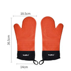 WALFOS  Heat Resistant Silicon BBQ Glove Microwave Oven Baking Mitt Gloves with anti-scald protection Kitchen Baking Tools - Walfos® Kitchenware