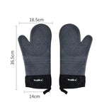 WALFOS  Heat Resistant Silicon BBQ Glove Microwave Oven Baking Mitt Gloves with anti-scald protection Kitchen Baking Tools - Walfos® Kitchenware