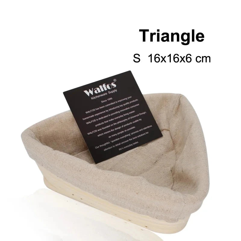 WALFOS  Natural Rattan Fermentation Wicker Basket Dough Basket Baguette French Bread Basket Mass Proofing Baskets Banneton - Walfos® Kitchenware