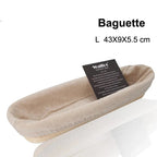 WALFOS  Natural Rattan Fermentation Wicker Basket Dough Basket Baguette French Bread Basket Mass Proofing Baskets Banneton - Walfos® Kitchenware