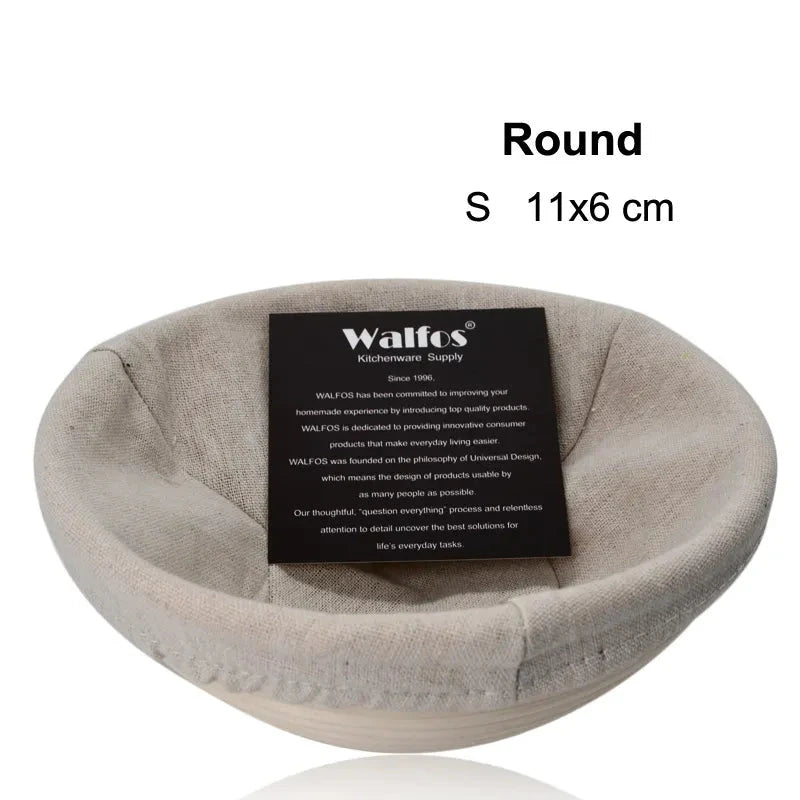 WALFOS  Natural Rattan Fermentation Wicker Basket Dough Basket Baguette French Bread Basket Mass Proofing Baskets Banneton - Walfos® Kitchenware
