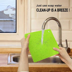 WALFOS  Silicone Pot Holders Heat-Resistant Mats Silicone Trivet Mats for Hot Pan Tables Countertops Spoon Rest Mat Green - Walfos® Kitchenware
