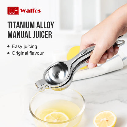 Walfos Manual Juice Extractor Orange Lemon Squeezer Household Multifunctional Squeeze Zinc Alloy Fruit Small Juice Press Machine Walfos® Kitchenware