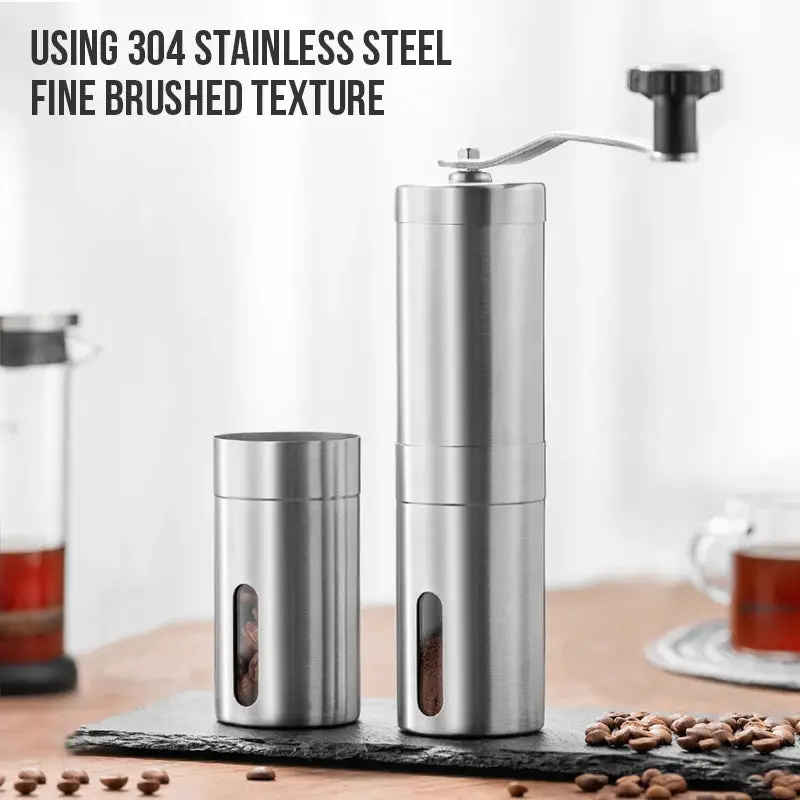 Walfos Manual coffee bean grinder home grinder stainless steel small hand crank all-in-one grinder hand grinder coffee machine Walfos® Kitchenware