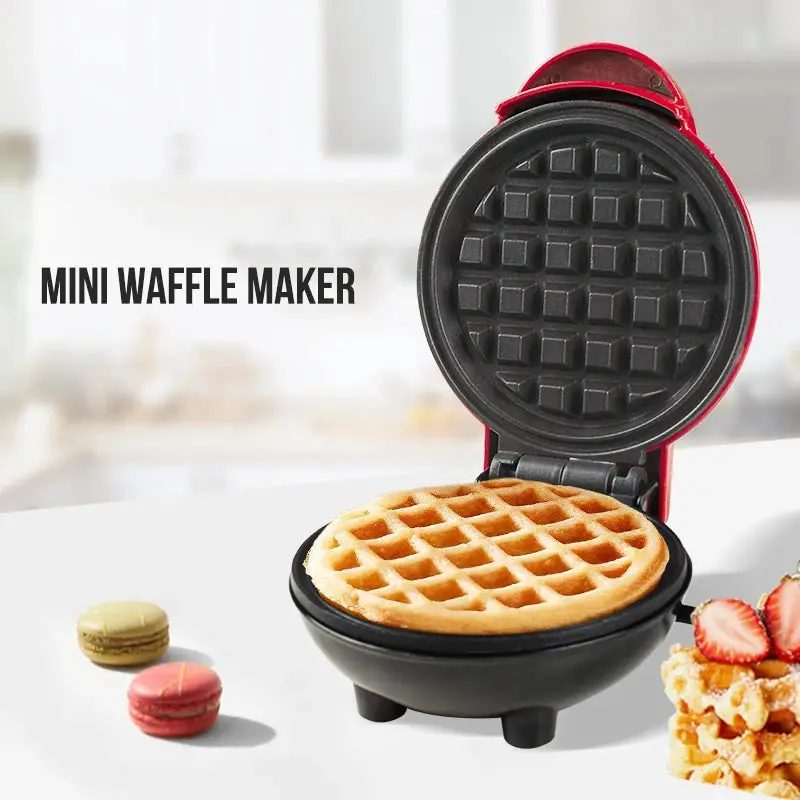 Walfos Mini Waffle Pot Breakfast Waffle Molds Pan Eggette Machine Bubble Egg Cake Oven Mini Electric Waffles Maker Egg Cake Oven Walfos® Kitchenware